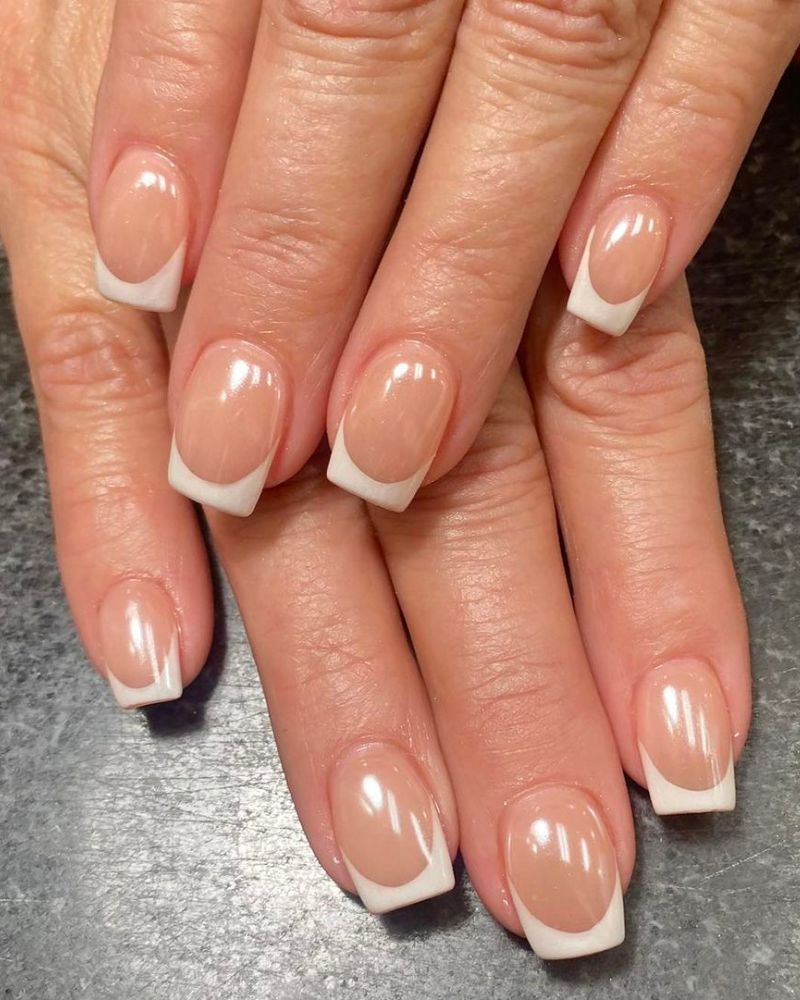 french tip nail designs, white french tip nails