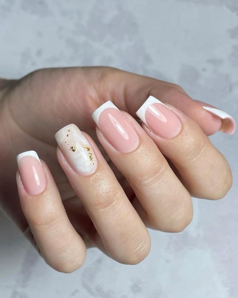 white french tip nail designs, french tip nails