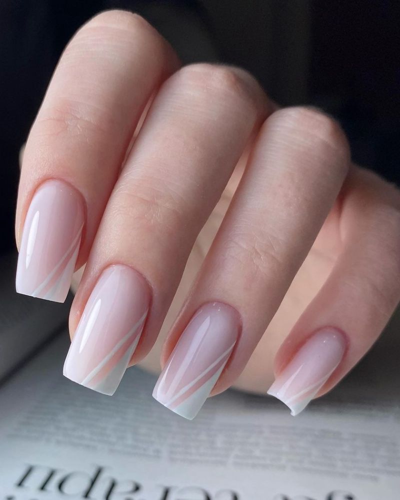 french tip nail designs, white french tip nails