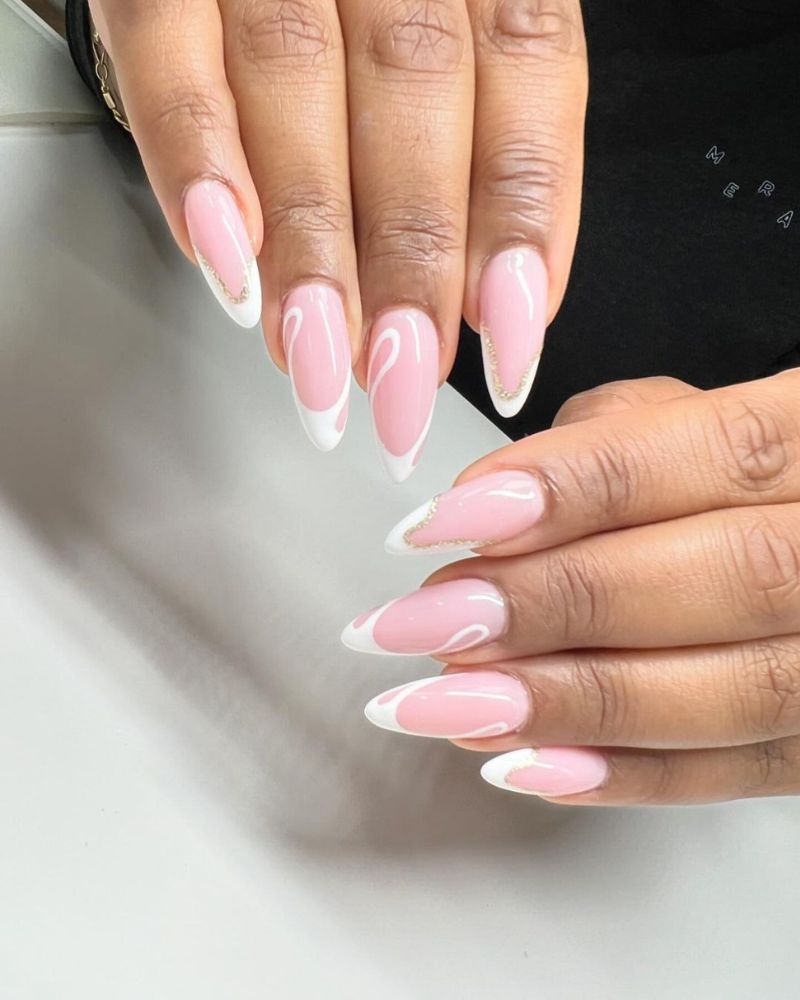 french tip nail designs, white french tip nails