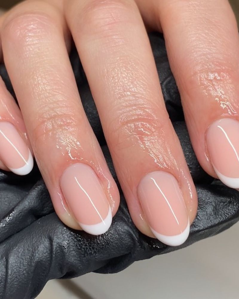 french tip nail designs, white french tip nails