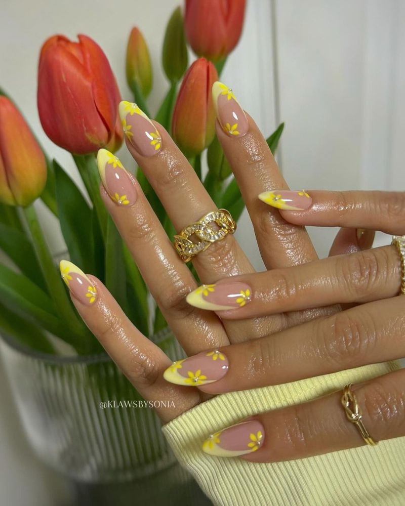 yellow summer nails yellow nails idea