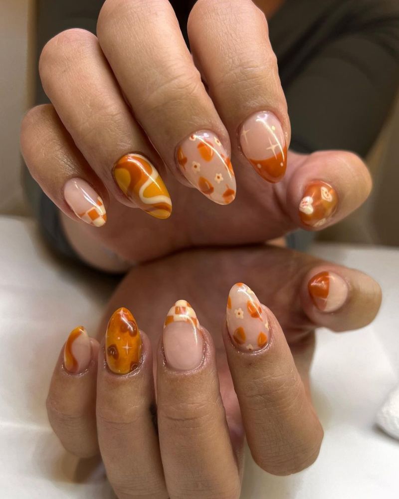 fall nail art 