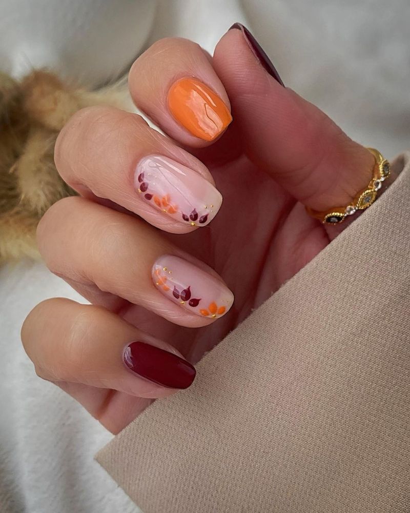 fall nail art, fall nails