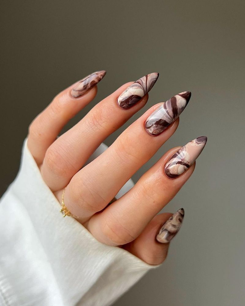 marble fall nails