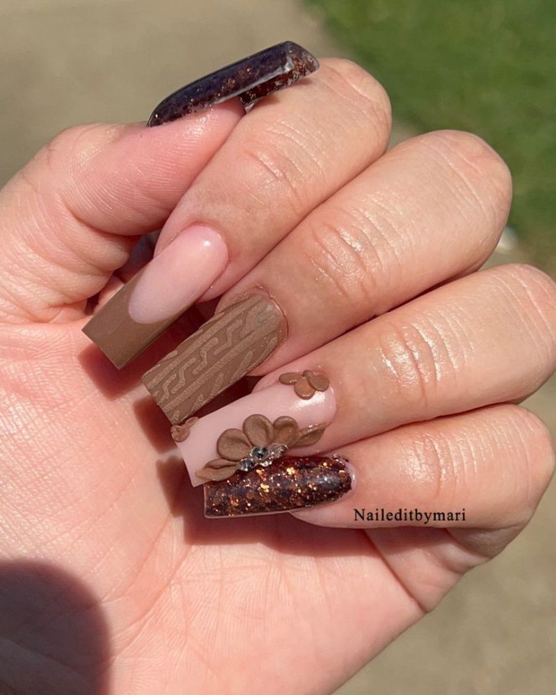 fall nail art, autumn nails