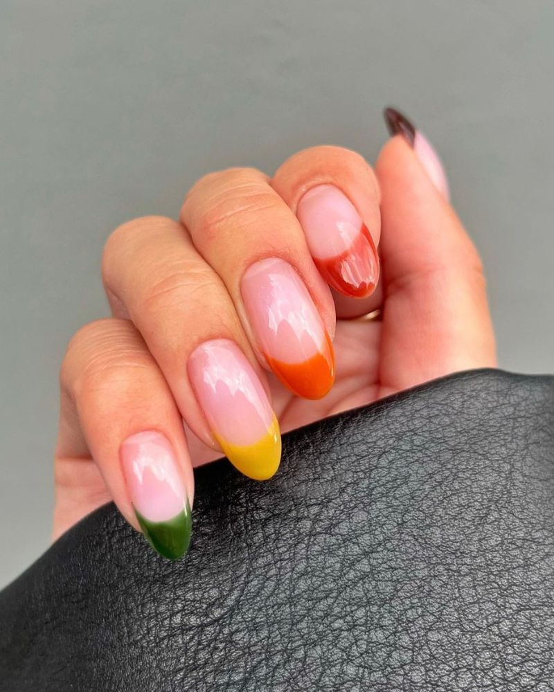 gradient nail art