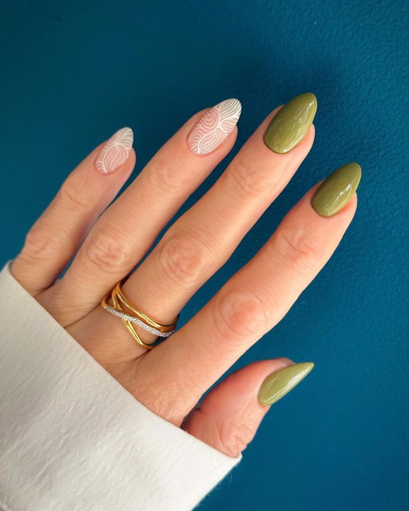 green manicure for fall