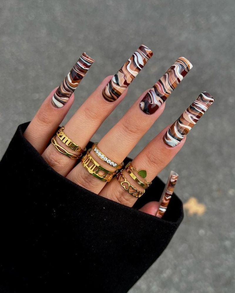 long fall nails