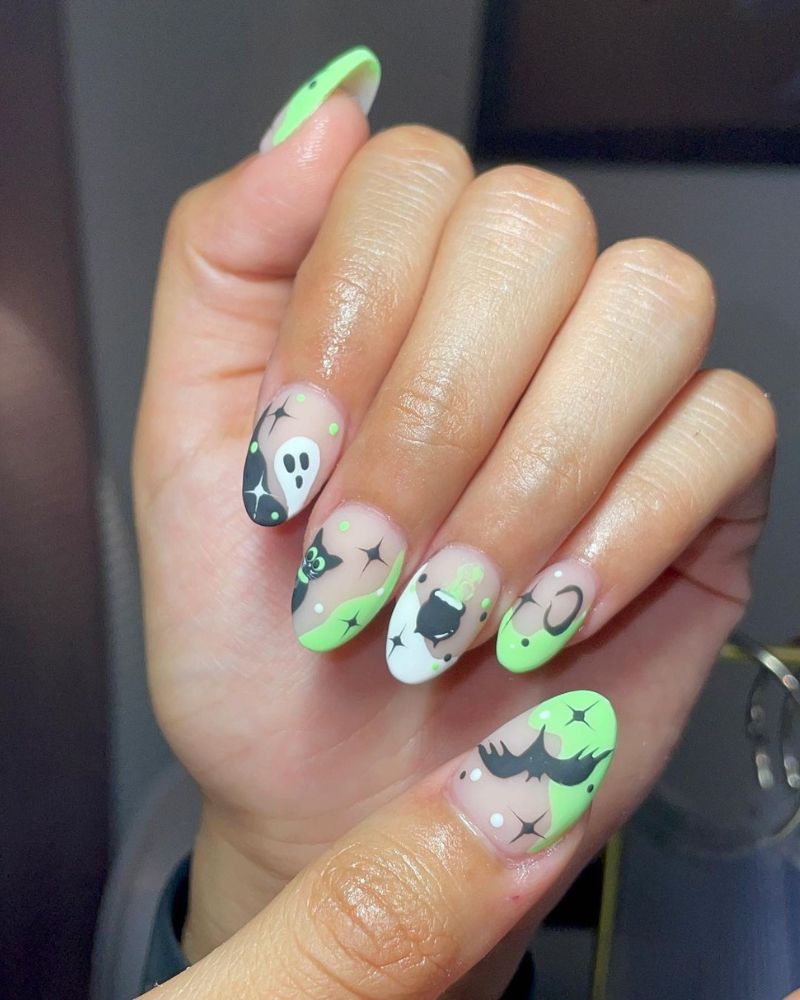 easy halloween nails