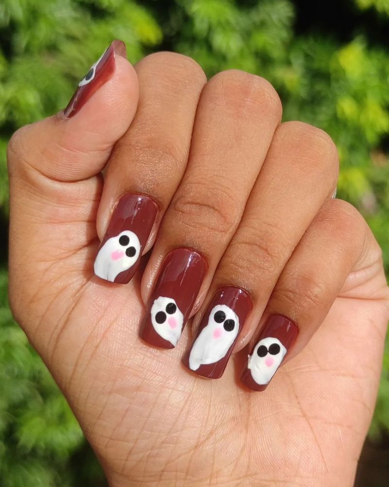 easy halloween nails