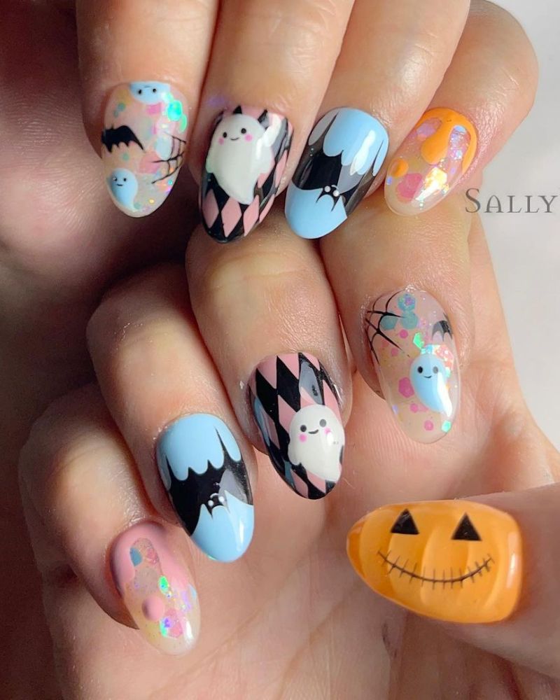 halloween nail designs