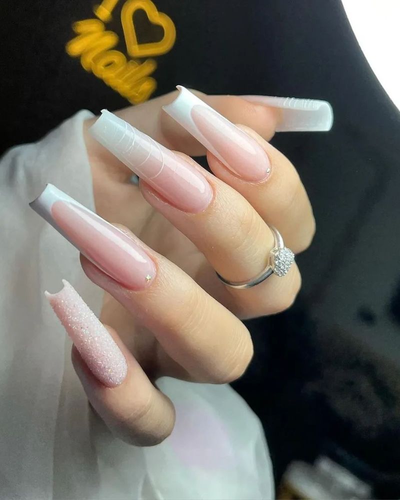 long nails, french nails