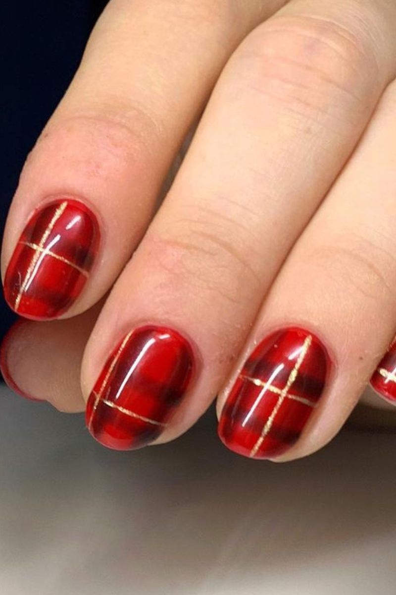 short christmas nails