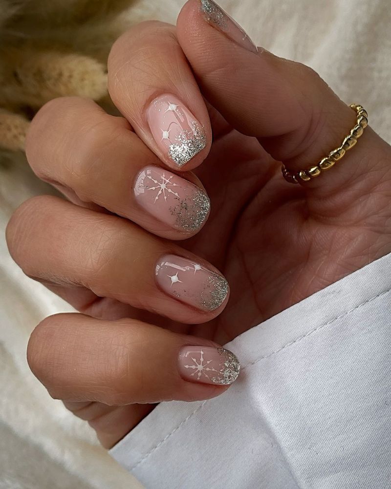 Christmas nails glitter discount