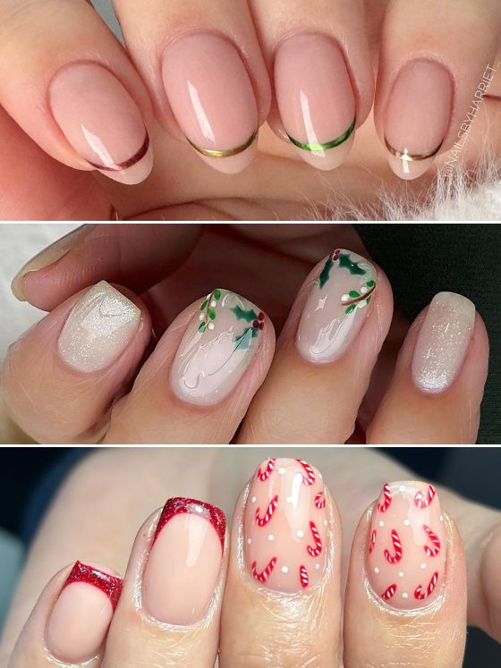 Simple christmas nails discount