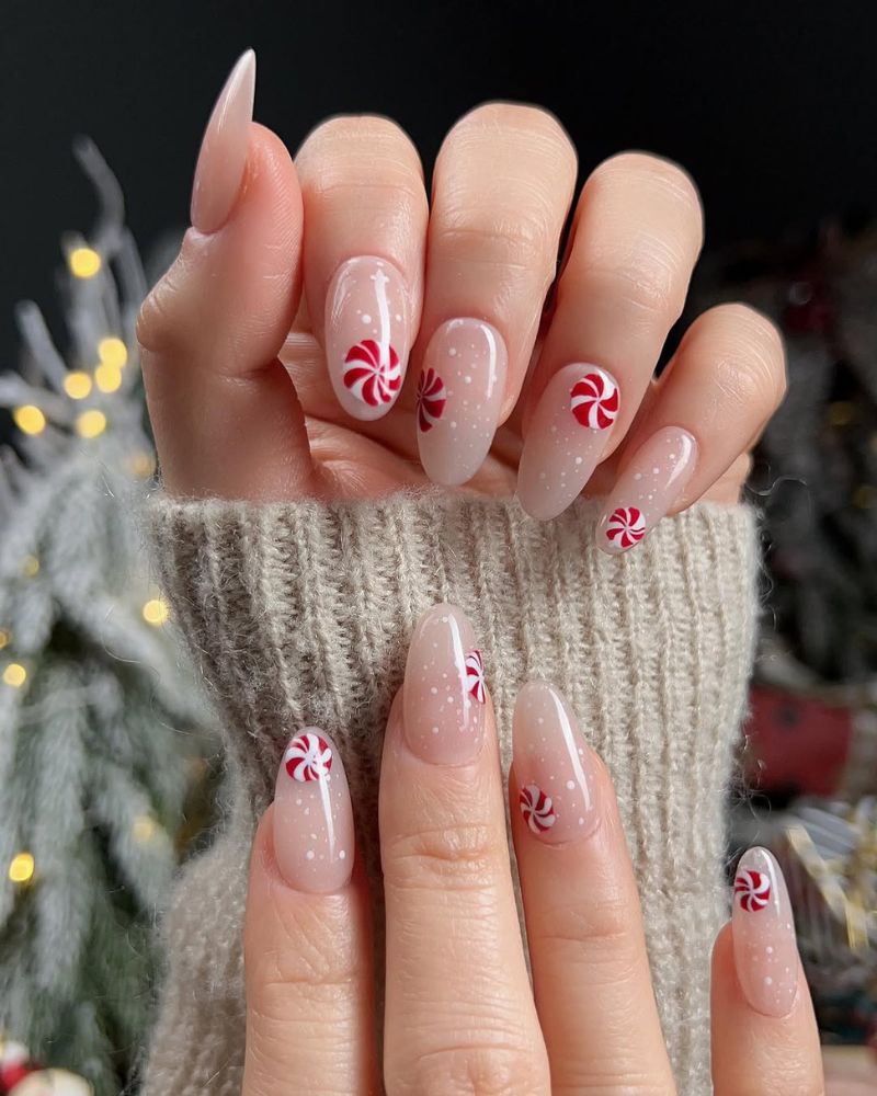 classy christmas nails, cute nail art