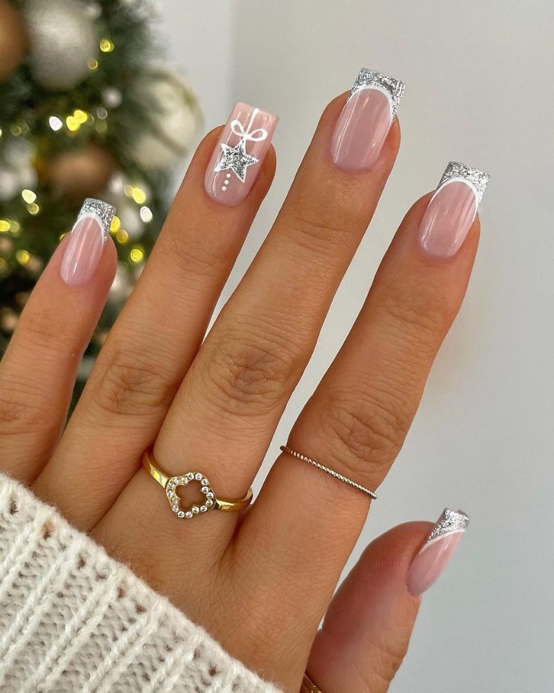 new year nails, classy christmas nails