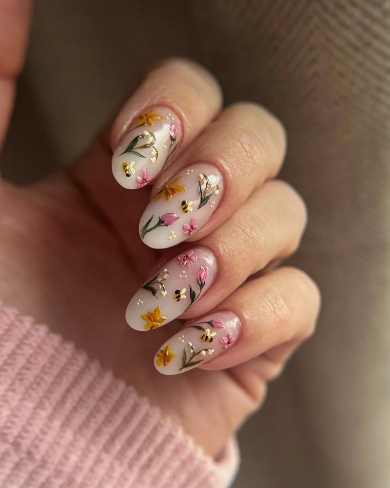 springtime nail ideas, classy spring nail ideas