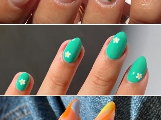 spring nails, spring nail design, march nails, april nails, may nails, classy spring nail idea, cute spring nails, floral nail art
