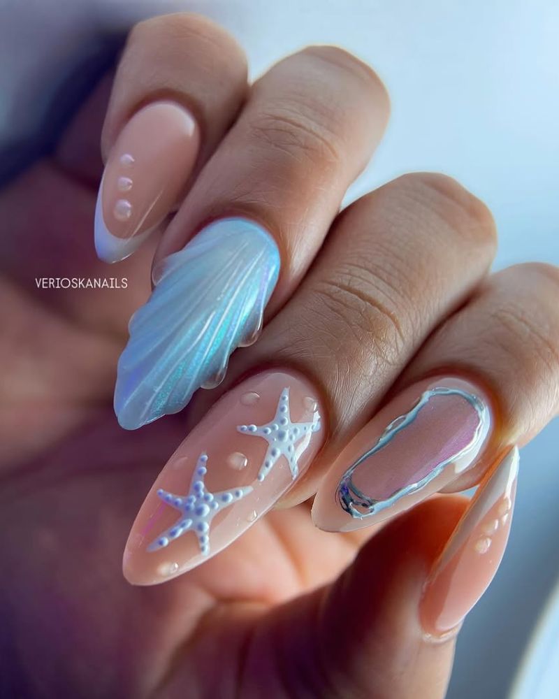simpel white tip french nails, summer nails, classy nails
