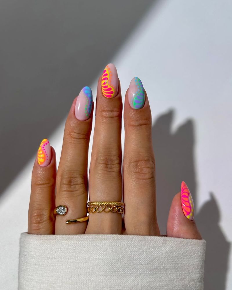 classy summer nails, summer nail art