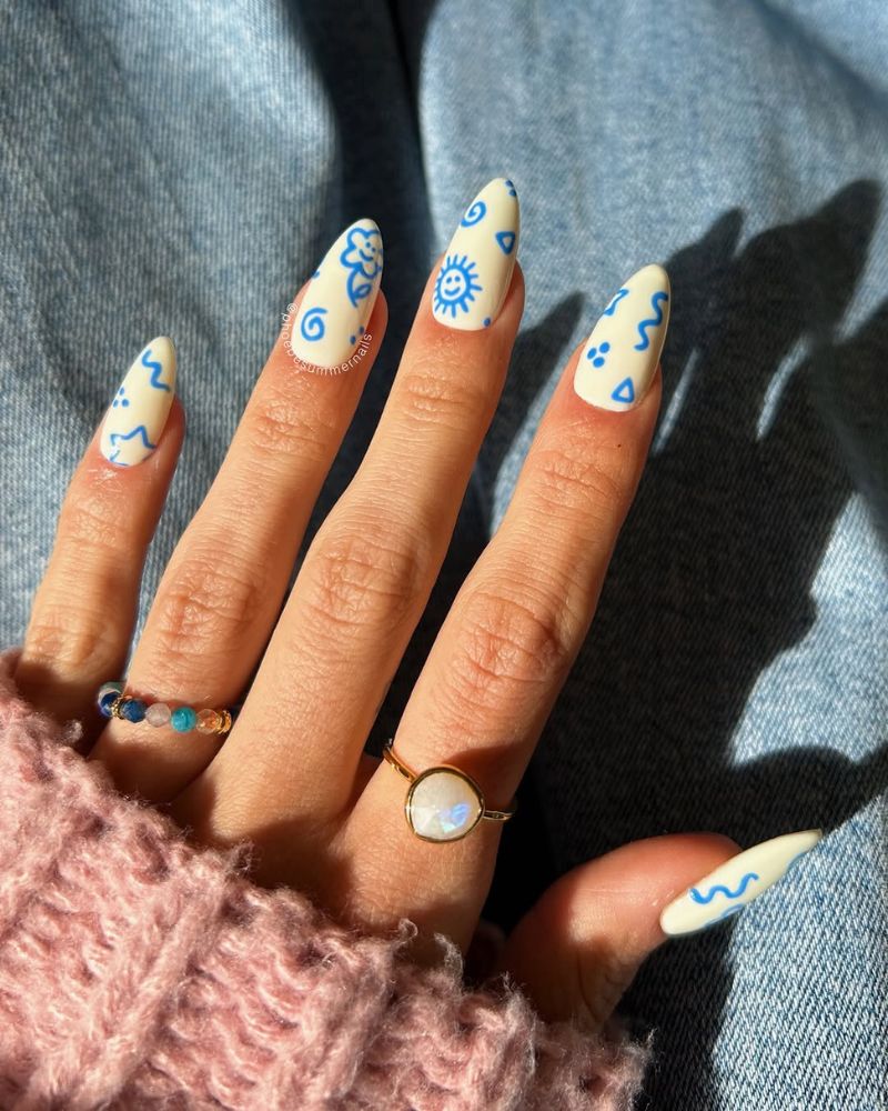butter nails, fun summer nail art