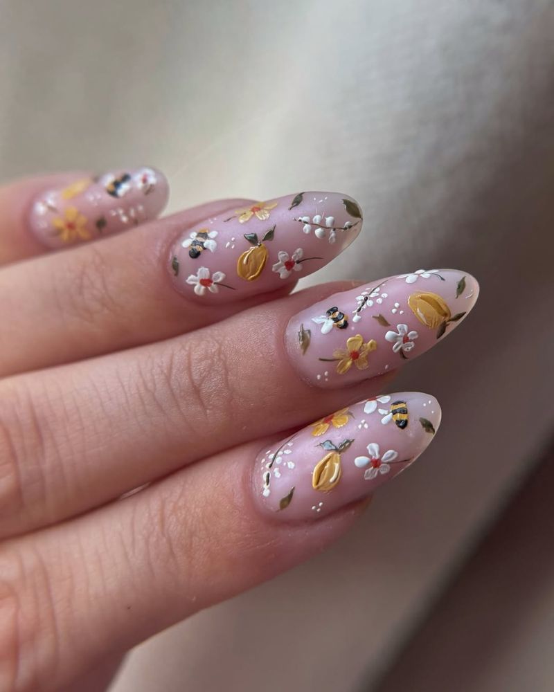 july nails, summer nail art