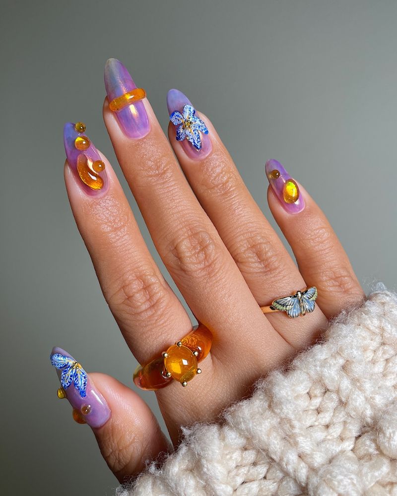 july nails, summer nails